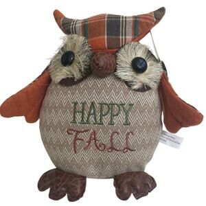 OWL FALL HOME DECORATION PLUSH 10’X10’ HAPPY FALL KAWAII